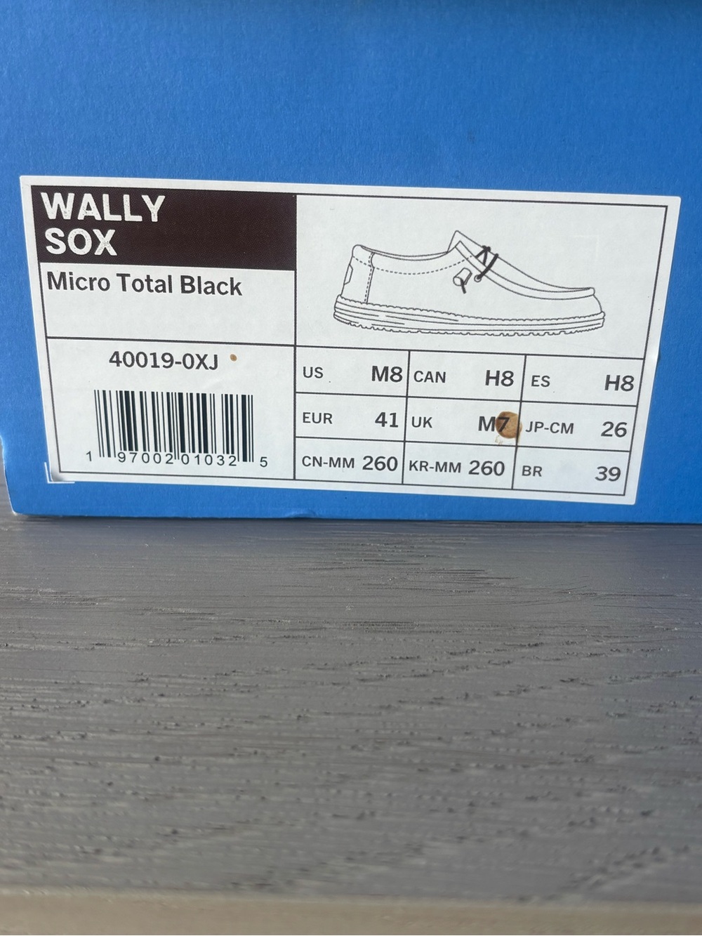 Hey Dude Men's Slip-On Casual Shoes in Black - Picture 2 of 3